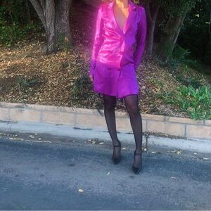 Women's Purple Blazer Dress